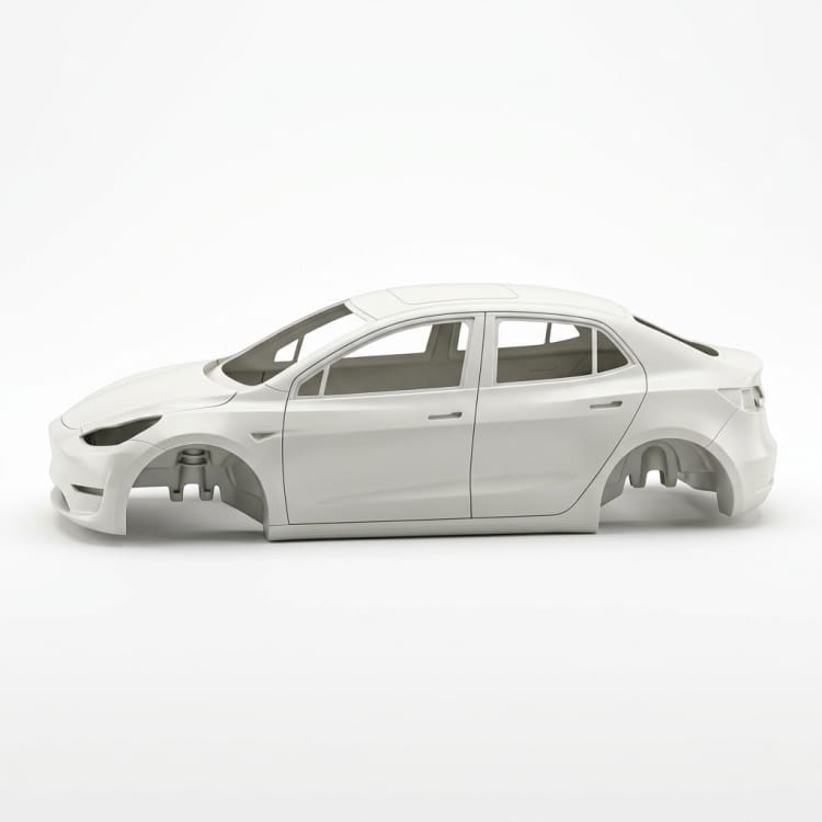 Coque de carrosserie pour véhicule électrique