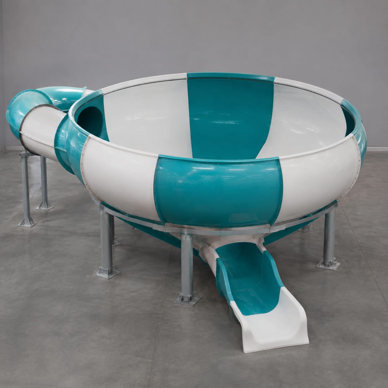 Toboggan aquatique en entonnoir en PRV