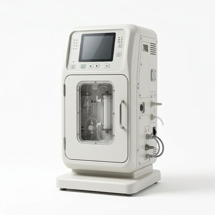 Habillage de machine de dialyse en PRV