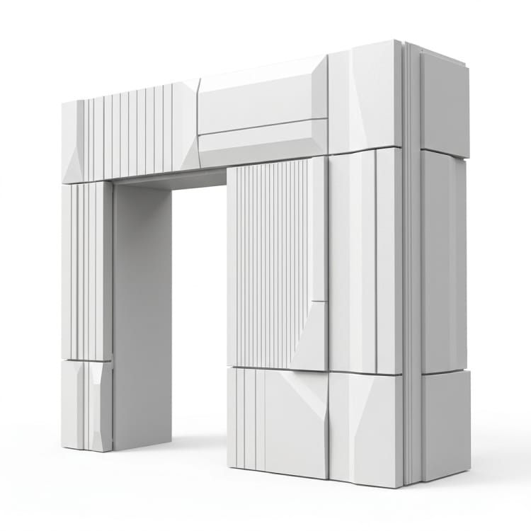 Habillage de portail d’entrée en PRV