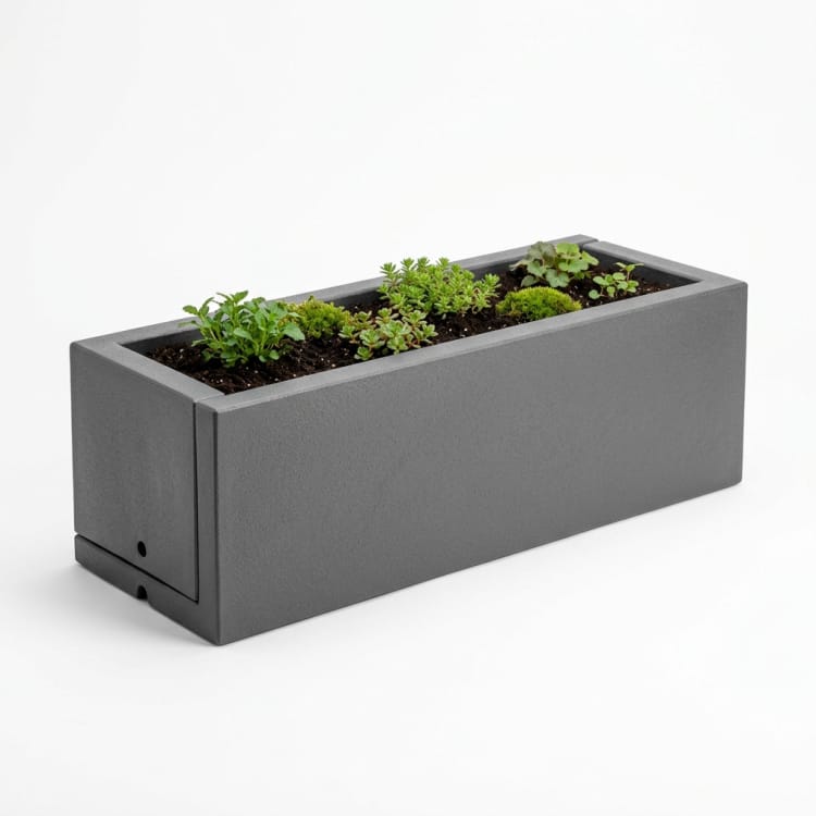 Jardinière de bordure de jardin en PRV