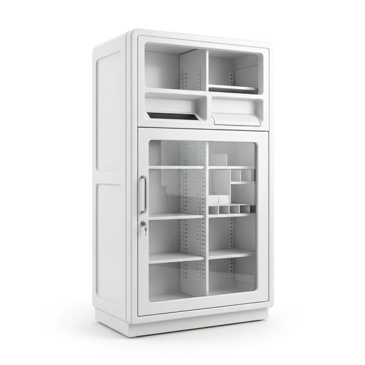 Habillage en PRV pour armoire de distribution pharmaceutique
