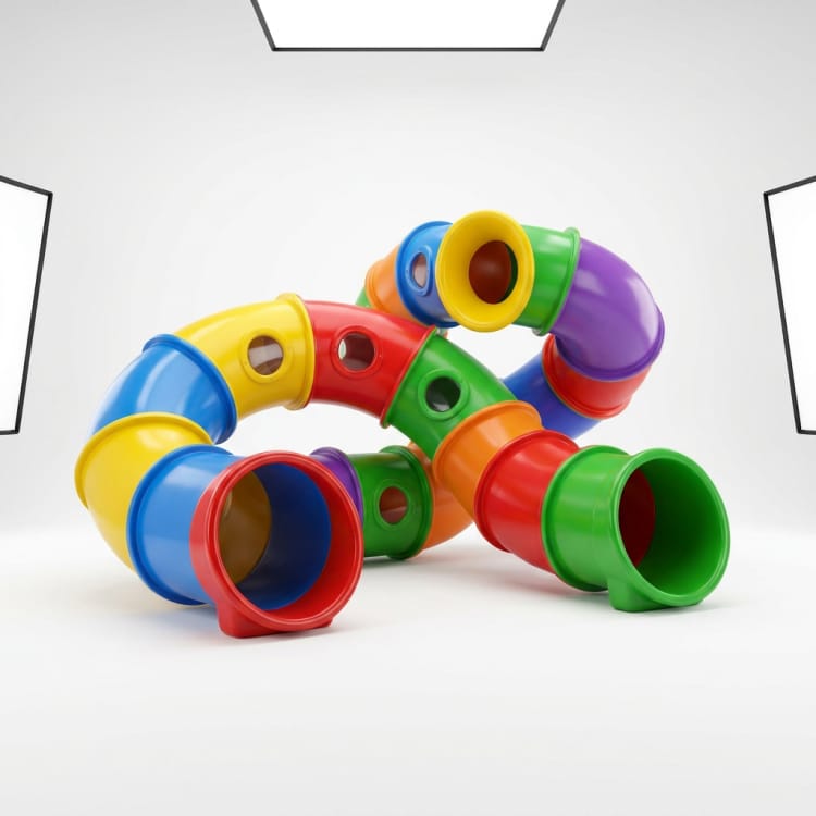 Sculpture-tunnel de jeux en PRV