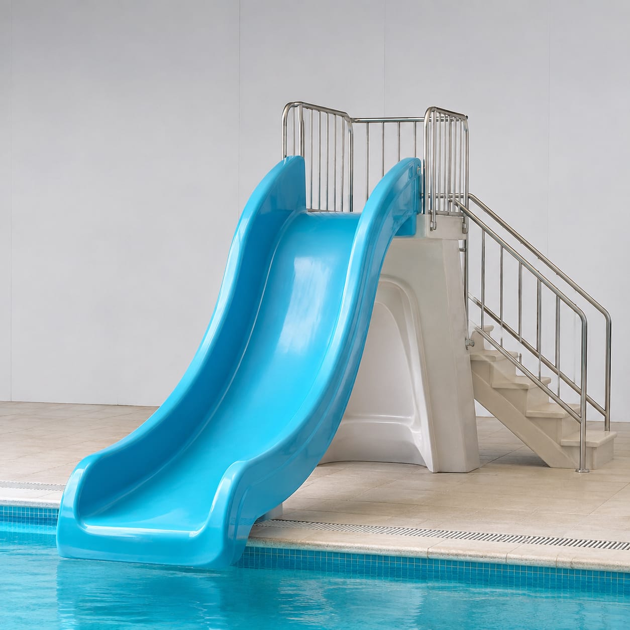 Toboggan familial de bord de piscine en PRV