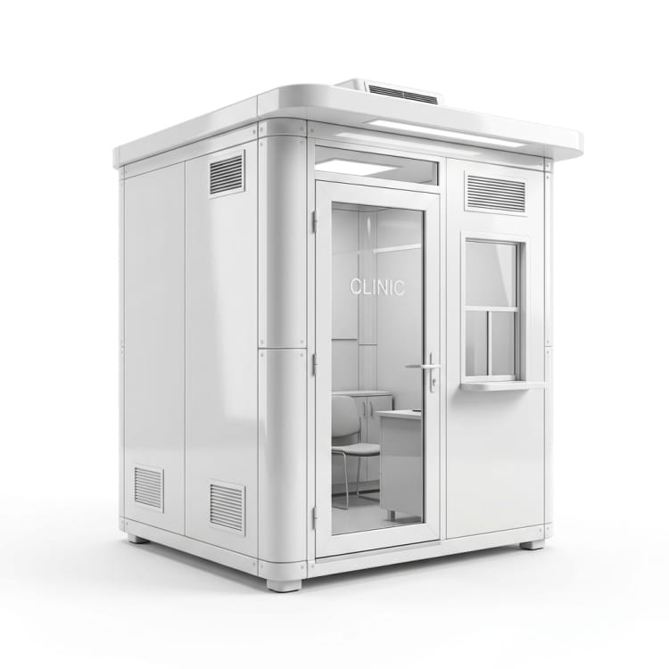 Cabine médicale temporaire en PRV