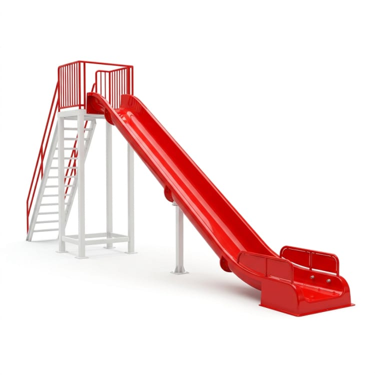 Toboggan aquatique de vitesse en ligne droite