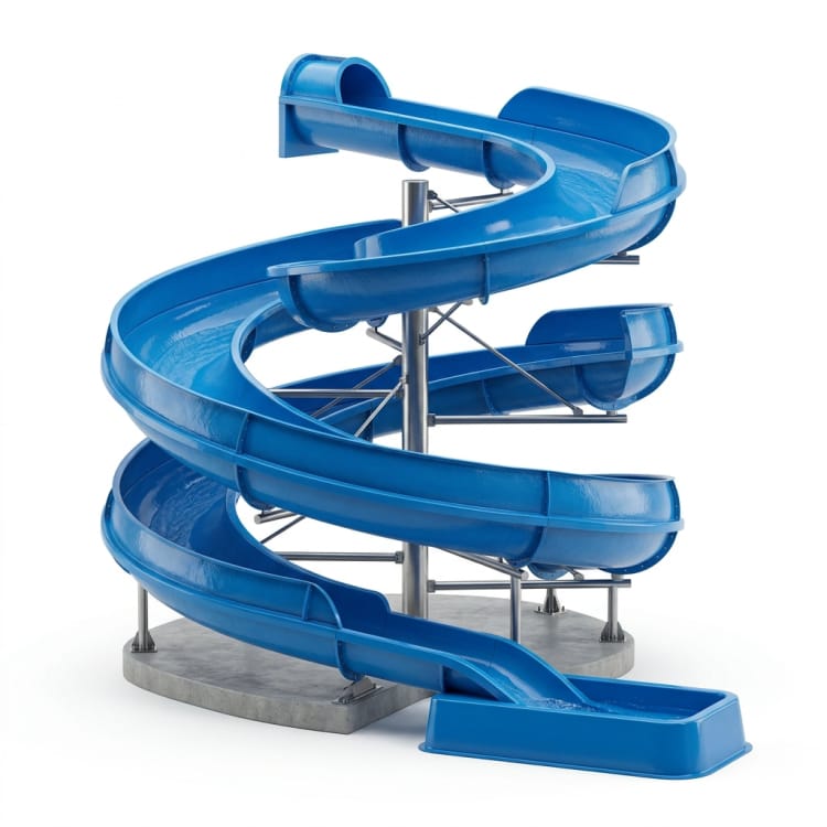 Toboggan aquatique tubulaire